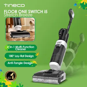 TINECO Floor One Switch i5 Stretch Breeze 2-in-1 Cordless Wet Dry Vacuum Cleaner, 20KPa Powerful Floor Cleaner Mop with Long Runtime, Multi-Surface Handheld Deep Cleaner & Cordless Car Vacuum