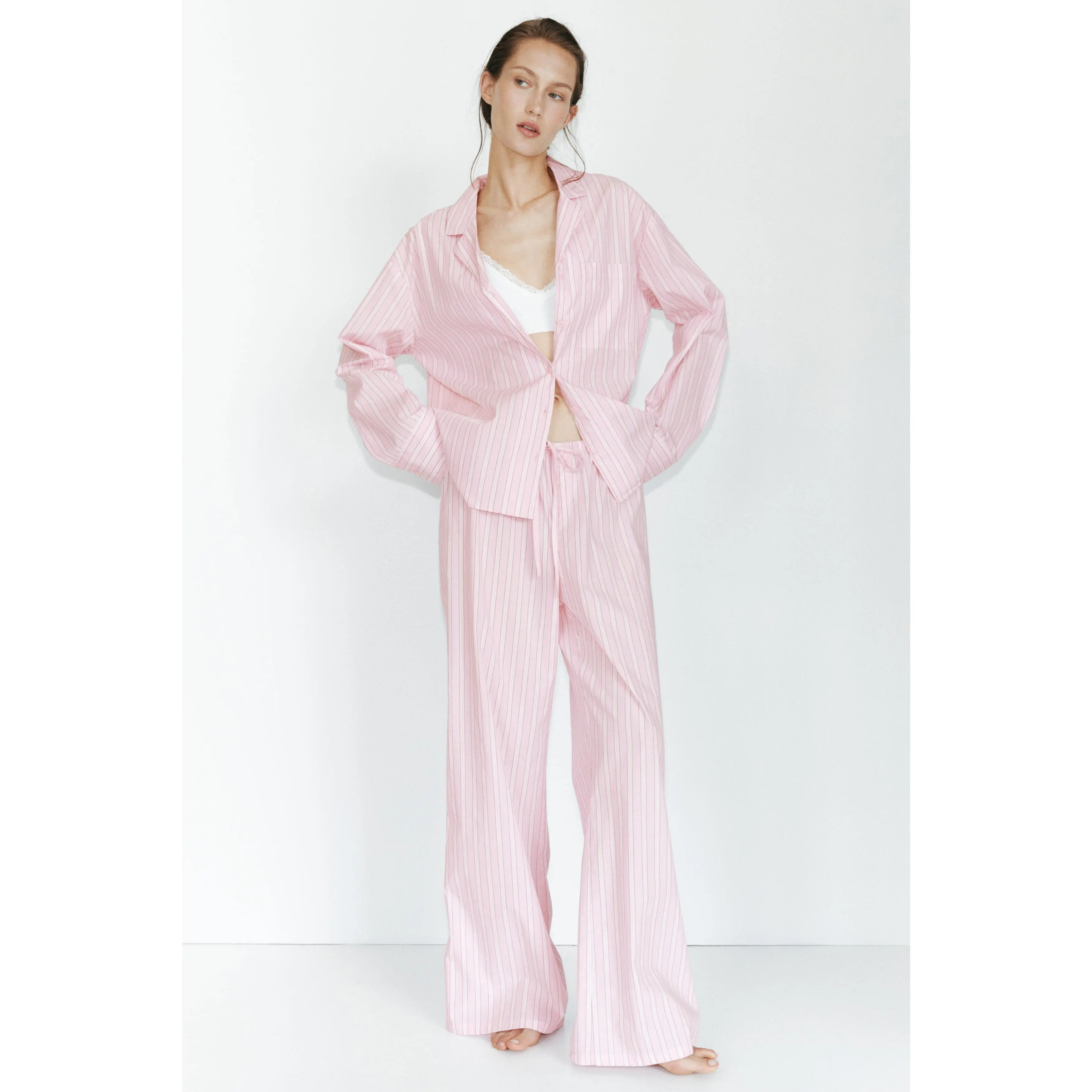 H&M Cotton poplin pyjamas