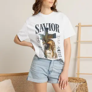 Christian Faith Over Fear T-Shirt | Jesus Cross Bible Verse Graphic Tee for Men and Women