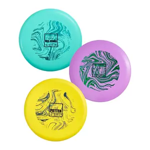 Disc Golf Set With Putter, Mid-Range And Driver Discs — 3-Piece Starter Kit For Beginners, Easy To Learn And Practice, Durable Plastic Discs For Training And Recreation, Outdoor Sports Gear