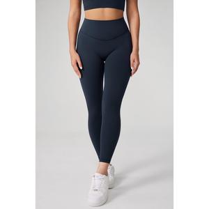 Hugcurve No Front Seam High Waisted Workout Leggings for Women Buttery Soft Yoga Pants Gym Athletic Tights - 25''/28''
