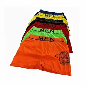 9117 Men's Seamless Boxer Briefs 12 Pieces Random Color Dopamine Y2K Casual Underwear Comfortable Fit