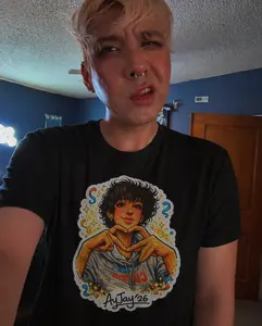 Ajay Stay Jaded Shirt | AyJay ‘26 Graphic Tee | Trendy Aesthetic Streetwear | Gen Z Art Tee | TikTok Viral Shirt | Unique Cartoon Portrait Tee