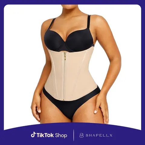 Shapellx Tummy Control NeoSweat Core Control Latex Comfort Shapewear With Zipper Sales