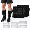 LEKARO Adjustable Removable Wrist & Ankle Weights (1 Pair, 6.6lbs Total, 3.3lbs Each) - Moisture-Resistant Home Workout Gear, Portable Strength Training Equipment, Adjustable Weights Plates for Gym Workout Muscle Exercise