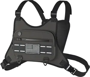 Versatile Sports Chest Bag for Men and Women – Running Vest with Built-in Phone Holder for Workouts, Skiing, Cycling, Hiking, and Motorcycle Use running backpack running vest run vest