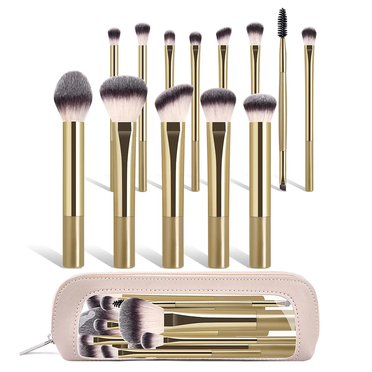 MAANGE Makeup Brush Set with Storage Bag – Professional Multifunctional Makeup Brushes Kit for Liquid Foundation, Cream, Powder Makeup,Soft Face & Eye Brushes, Beginner-Friendly Beauty Tool Set for Women, Travel & Daily Use#DealsForYouDays