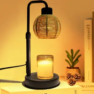 Candle Warmer Lamp, Candle Lamp with Timer Wax Melts Warmer - Dimmable & Height Wax Warmer Lamp for Melting Heating Jar Candle Scented Candle Warmer  Decor Brightness