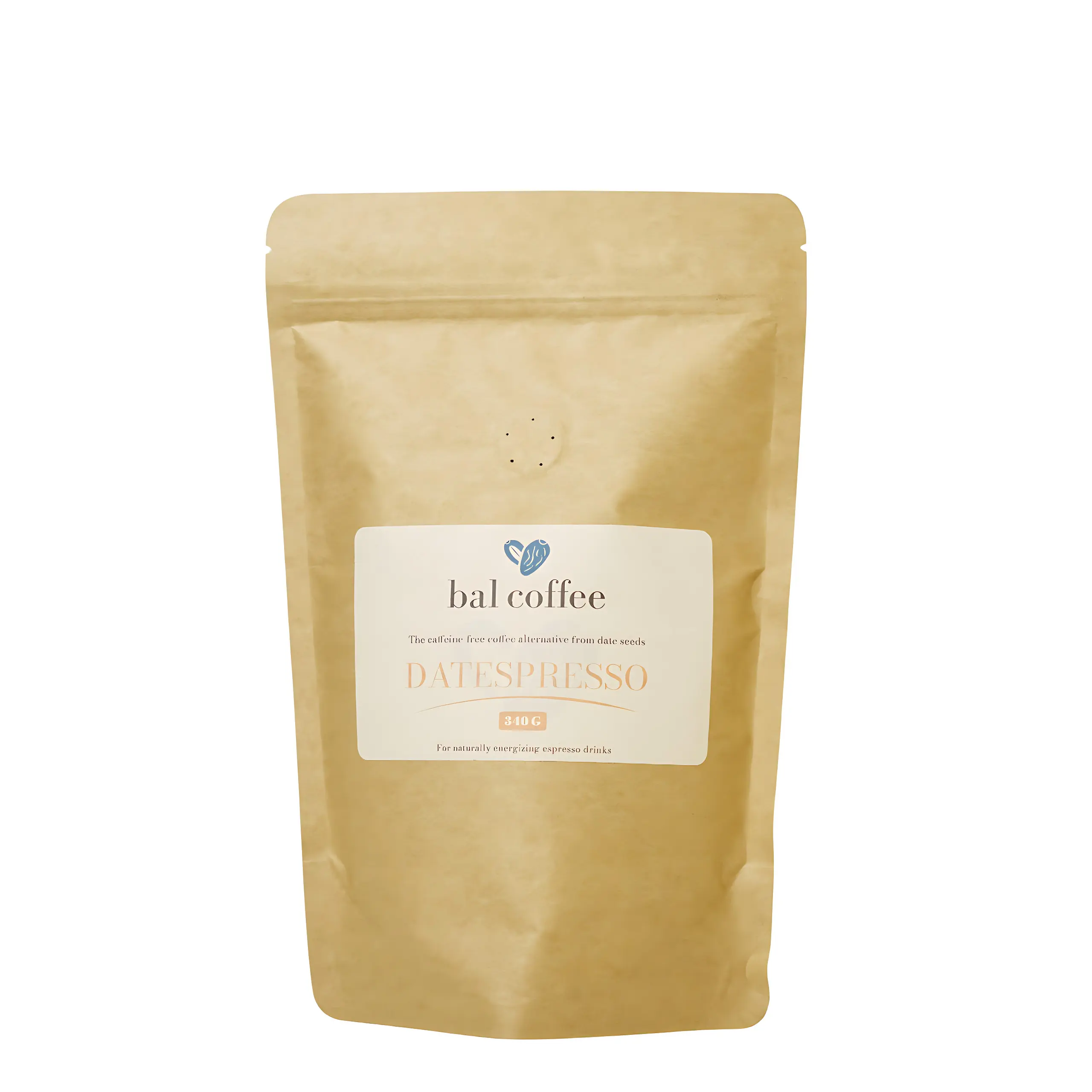 BAL Coffee’s DateSpresso: Premium Roasted Date Seed Espresso Alternative | Caffeine-Free, Vegan, Gut-Friendly Prebiotics for Energy & Focus | Sustainable, Eco-Friendly Coffee Substitute | 17 Servings Beverage Flavor