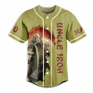 Avatar The Last Airbender Uncle Iroh Sick Of Tea Thats Like Being Sick Of Breathing Custom Baseball Jersey Baseball Jersey Shirt Summer Shirt Gift For Him Gift For Her Father Gift Mother