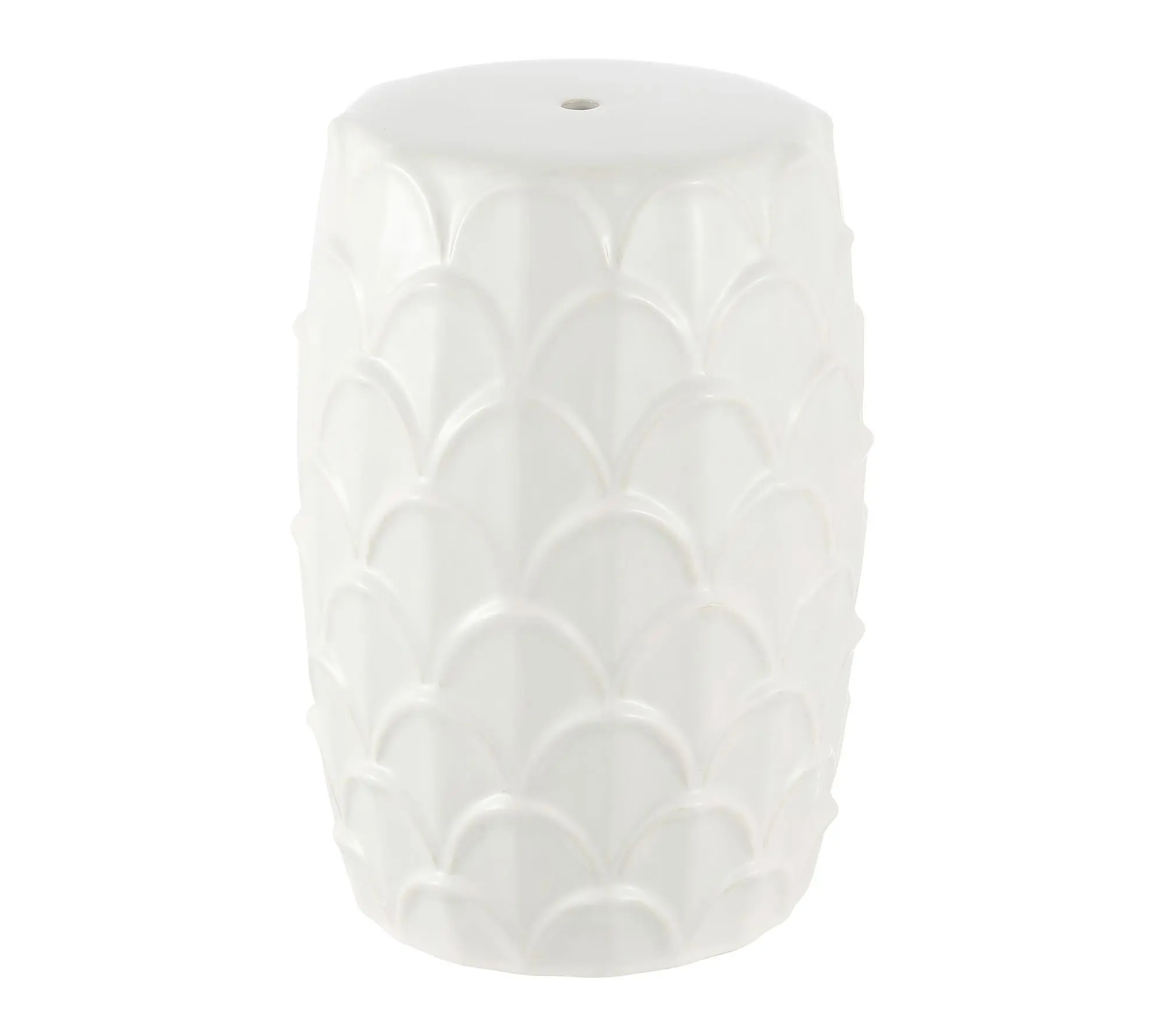 Seina, 17 Inch,  Ceramic Garden Stool by Valerie