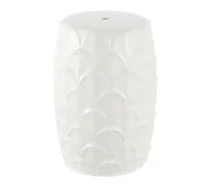 Seina, 17 Inch,  Ceramic Garden Stool by Valerie