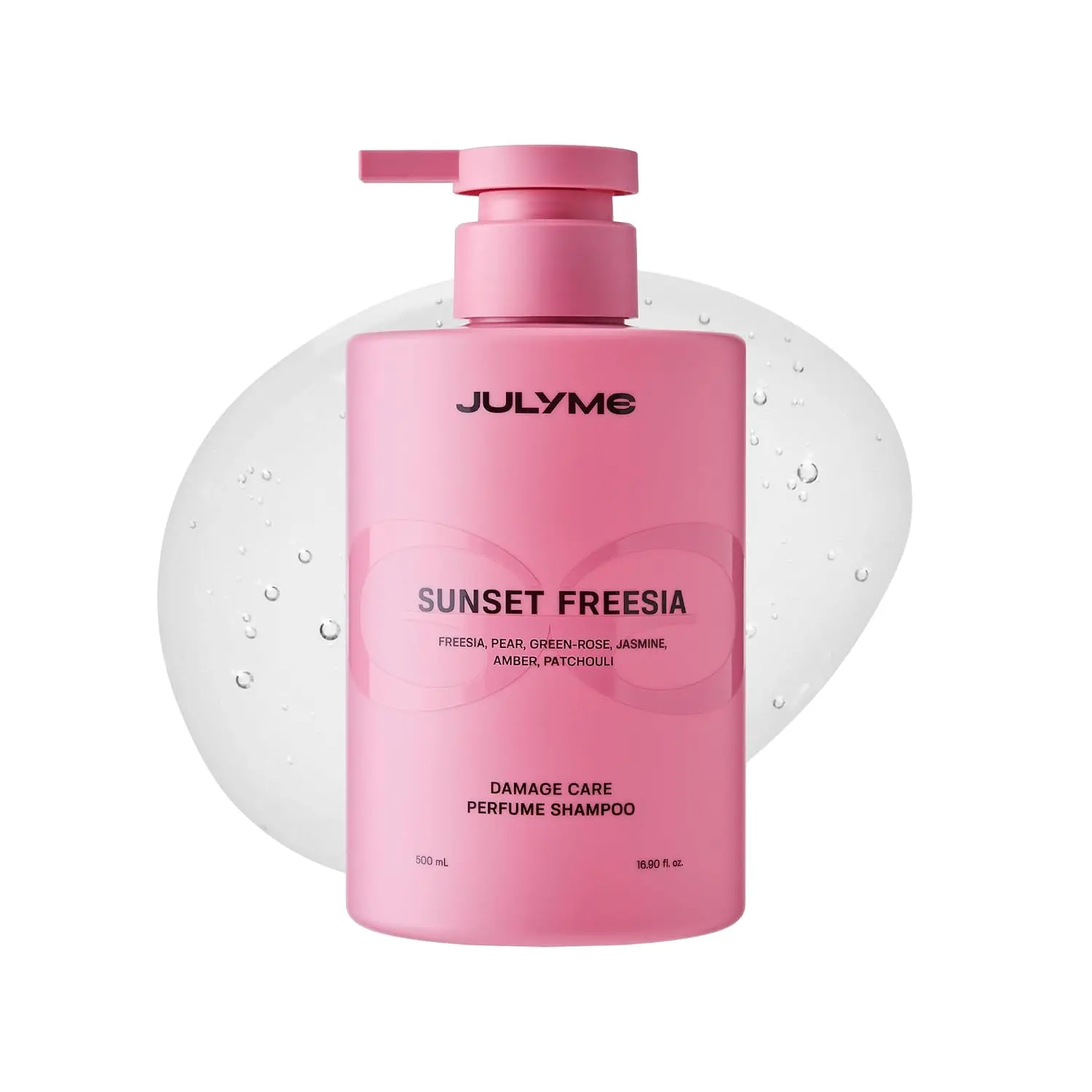 JUL7ME Perfume Shampoo for Damaged Hair - Sulfate Free, Collagen, Volume Care, 500ml (Sunset Freesia)