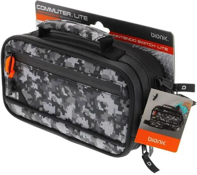Nintendo Commuter Lite Bag - Adjustable, Protective Console Carry Case for Nintendo Switch Lite (Camo) [Gaming Console Accessories]