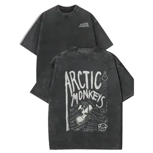Women's Casual Top, Arctic Monkeys Retro Washed T-shirt