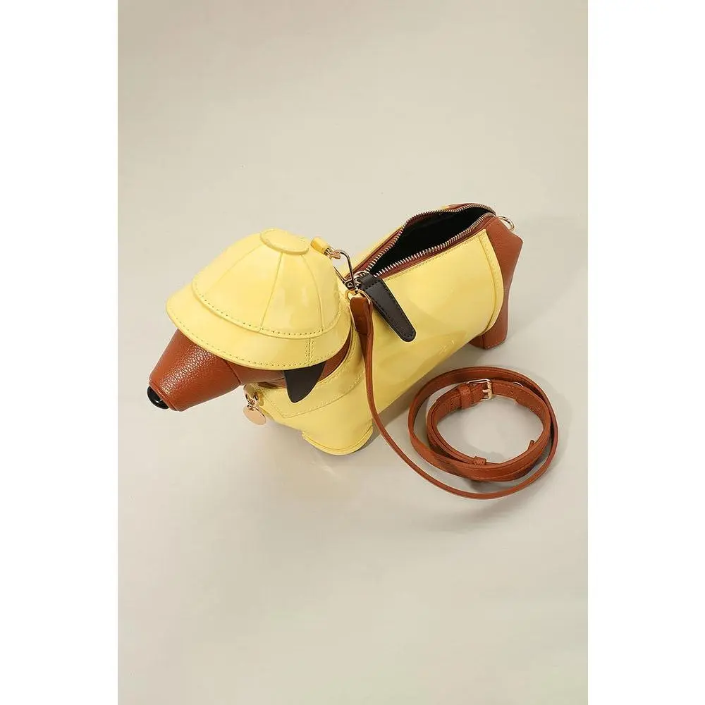 Faux Leather Raincoat Puppy Crossbody Bag - TikTok Shop