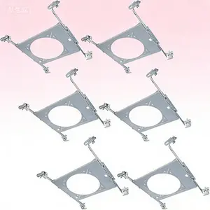 Mounting Frame, Silver, 6-Pack, Reusable Installation Hardware, Durable Metal Brackets, Easy Mount Kit, Secure Fastening System, Multi-Pack Set