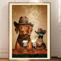 Vizsla with Busch Light