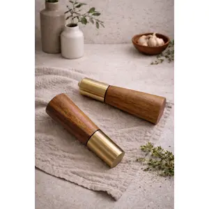 Portofino Acacia Wood Salt & Pepper Mill Set