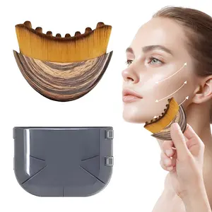 Lymphatic Contour Face Brush – Ergonomic Lymphatic Drainage Massager That Fits Precisely to Relieve Fatigue & Define Your Face