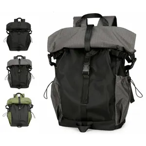 Functional Folding Roll-up Backpack for Men Outdoor Sports Mountaineering Riding Travel and College School Use