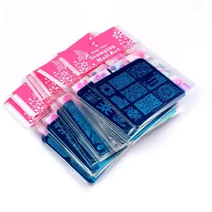 Finger Angel 12Pcs Nail Stamp Plates Set 10 Plate 1Stamper 1Scraper Nails Art Stamping Plate Scraper Stamper Set Leaves Flowers Lace Design Nail Plate Template Image Plate