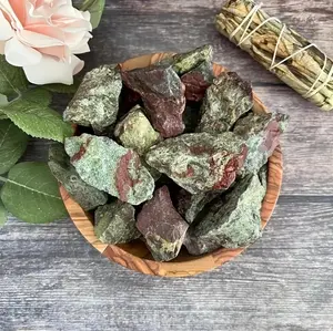 Rough Raw Natural Dragon Blood Jasper Tumble Stone Healing Natural Rocks for Ethically Sourced Crystals, Tumbling DIY Raw Stones Crystal Mineral Chunks Specimens (3 Pieces)