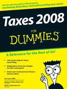 USED Book - Taxes 2008 For Dummies by Eric Tyson (Paperback) - english