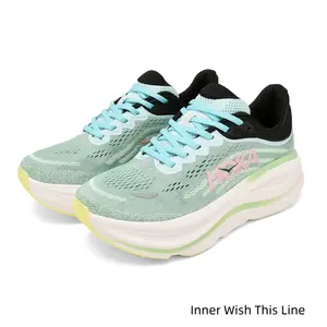 Mint & Neon Pop! Max-Cushion Runners with Chunky Sole & Clean Lines