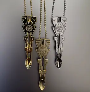 3rd eye Rockets Necklace fancy coffee stir good luck pendant charm for kitchen