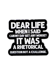 Fashion Slogan Brooch Metal Pin , Vintage Decorative Badges for Sweaters Jackets Backpacks, Casual Style Accessories for All Seasons