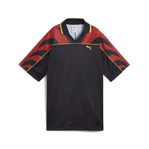 PUMA Mens Road To Unity Relaxed Graphic Collared Short Sleeve Jersey Casual - Blue