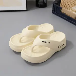 Women's Cute Bear Design Non-Slip Soft Sandal Slippers, Casual Comfortable Home Footwear for Indoor-Outdoor Wear