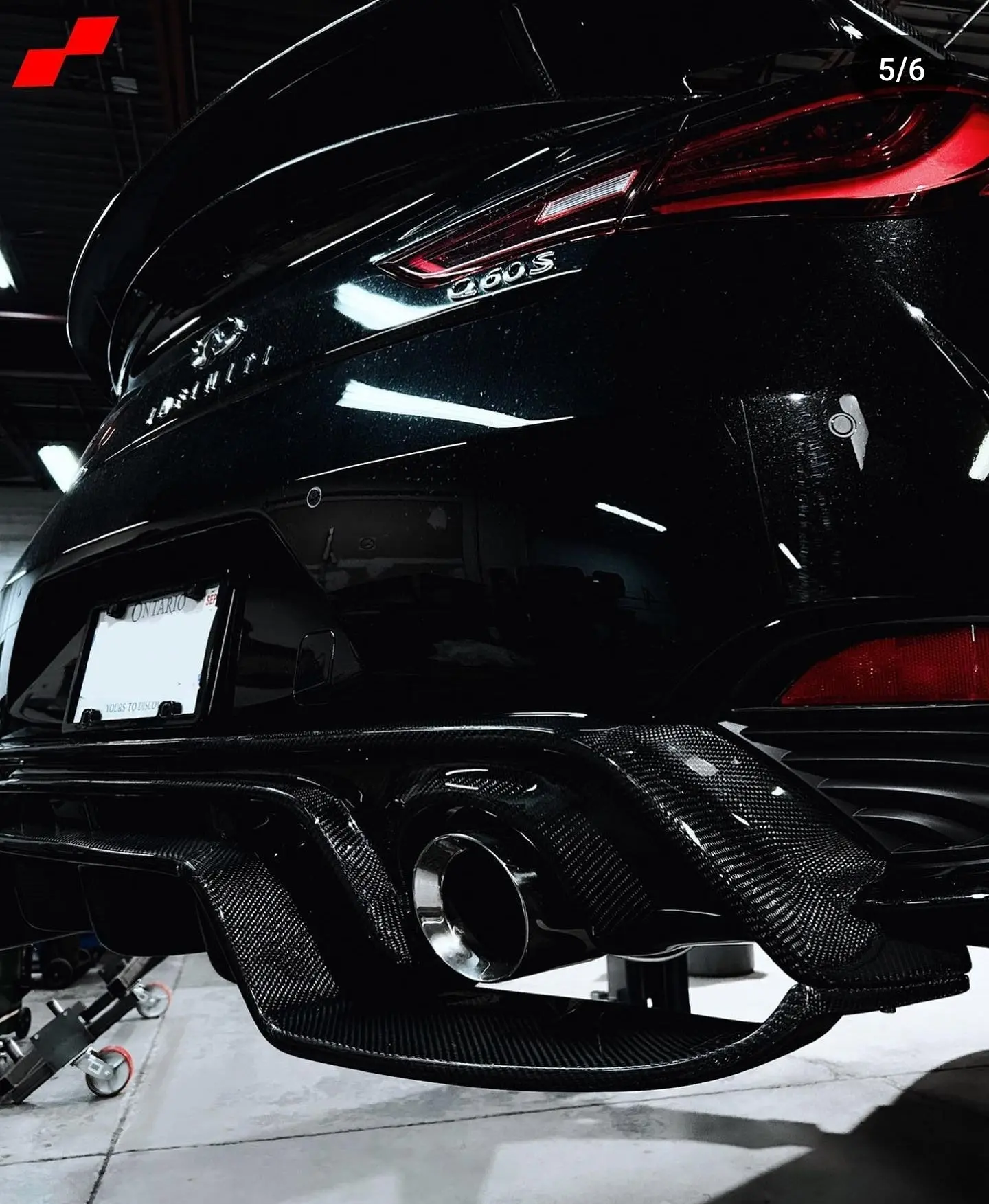 JCF 2 Piece Carbon Fiber Diffuser | Compatible with Infiniti Q60 2017+