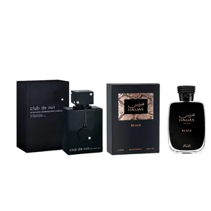 Rasasi & Armaf Perfumes | Club de Nuit Intense + Hawas Black Bundle | Men's | 3.4 oz (Hawas) | 3.6 oz (Intense)