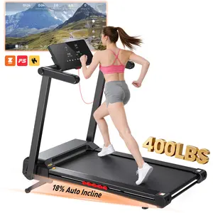 【DealsForYouDays】JAGJOG 4.5HP Folding Treadmill with 18% Auto Incline, 400 LBS Capacity, 10MPH Max Speed, Smart App & LED Display, Portable Foldable Treadmill for Home Office with 12 HIIT Programs & Heart Rate Monitor summerwins