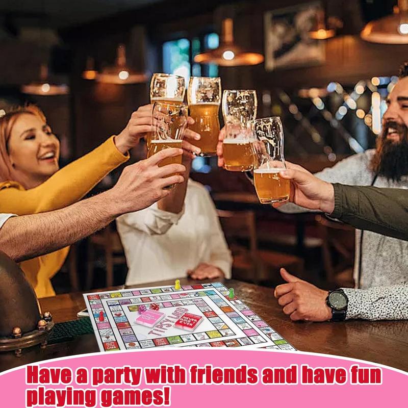 Adult Drinking Game Set - Perfect for Parties & Holiday season Eve Gatherings, Interactive Fun Board Games