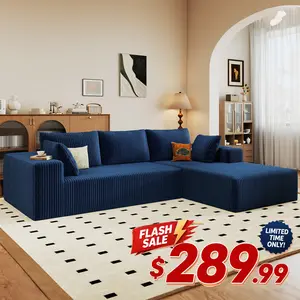L Shaped Modern Chenille Sofa Set Free Combination Living Room Room Side Recliner Boneless Sectional Couch Family Home Sofa