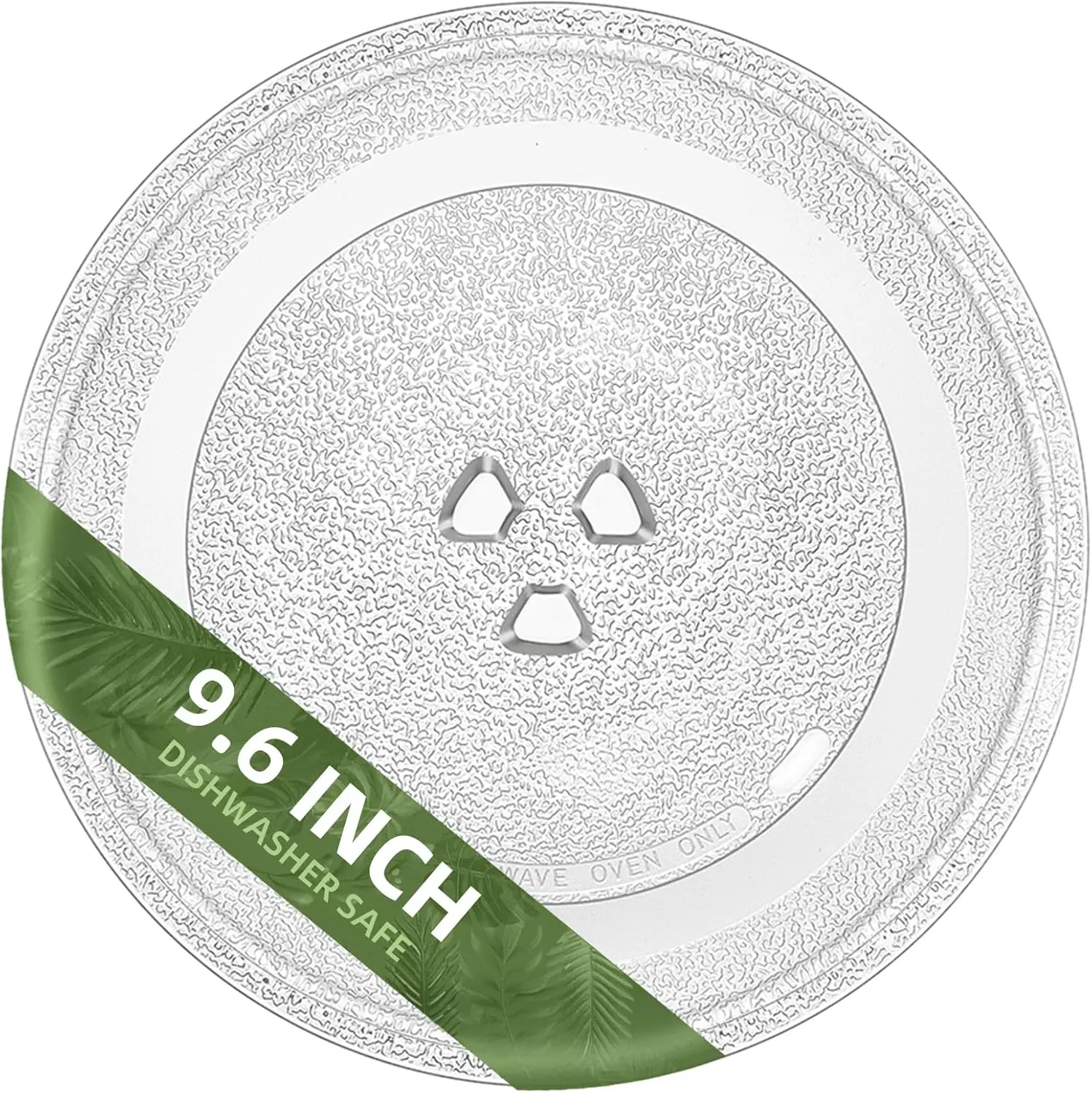 Smallest 9.6 Inch Microwave Plate Replacement Compatible With  Microwave Glass Plate F06016D00XN, 9.6" Microwave Plate Replacement for Nostalgia 0.7 cu.ft. 700W small retro microwaves
