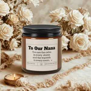 Cinnamon Vanilla Custom Affirmation Message Candle 9oz| Candle Gift, Mothers Day, Fathers Day, Wedding Candle Gift, Graduation Gift, Teacher Gift| NonToxic Soy Wax | Self-Care Gift| Mental Health Gift