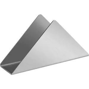 Silver Stainless Steel Napkin Holder for Table,Metal Standing Tissue Dispenser Organizer for Kitchen Dining Table,Cocktail Picnic Bar Napkins Holder,Upright Metal Napkin Dispenser.1 Piece