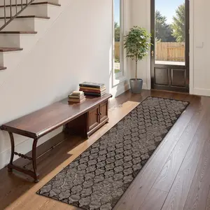 Bohemian Vintage Deep Pattern Long Rug, Living Room Carpet, Office Mat, Bedroom Kitchen Home Decor, Indoor Decoration, Vintage Runner Rug, Boho Runner Rug