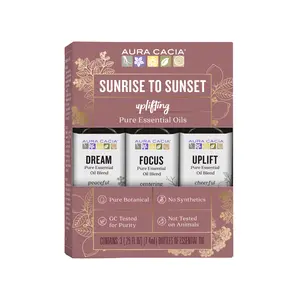 Aura Cacia Sunrise to Sunset Essential Oil Kit