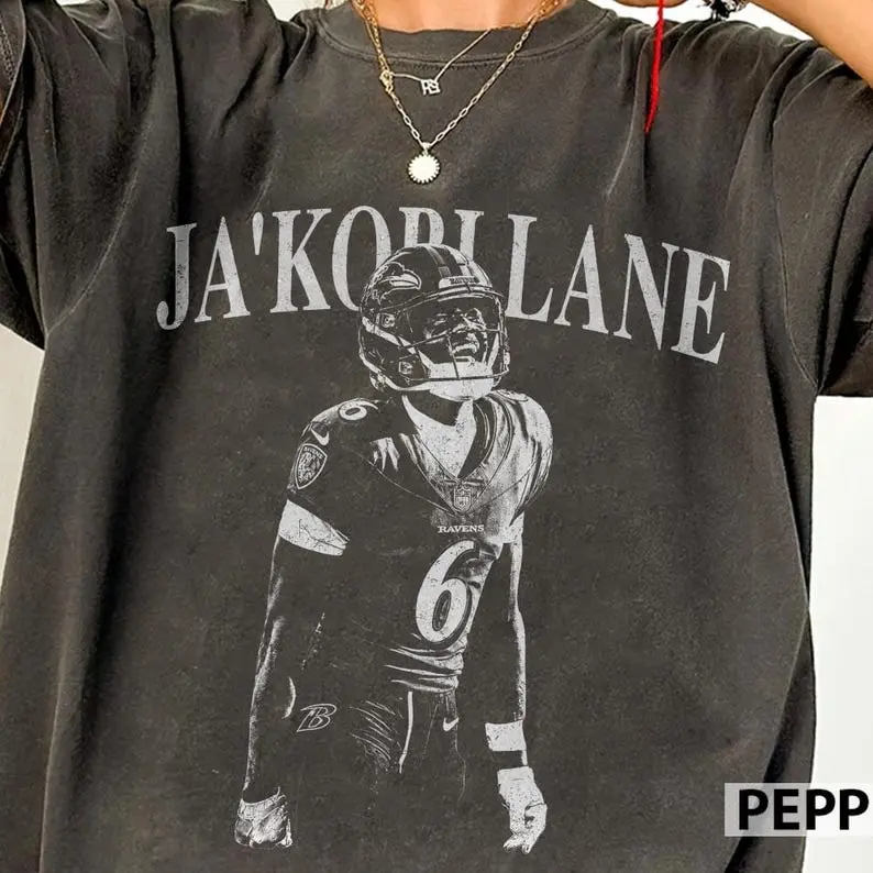 Ja'Kobi Lane Baltimore Football Vintage Comfort Colors Shirt