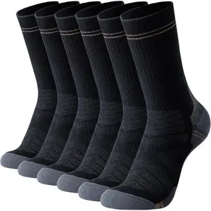 BONANGEL Thin Merino Wool Socks for Men, 3 Pairs Mens Boot Dress Wool Crew Socks