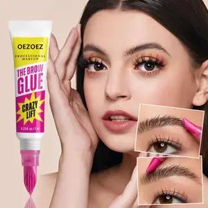 Ultimate Brow Glue Crazy Lift - Strong Hold Brow Lamination Gel with Built-In Styling Comb for Flawless, Professional Makeup Finish