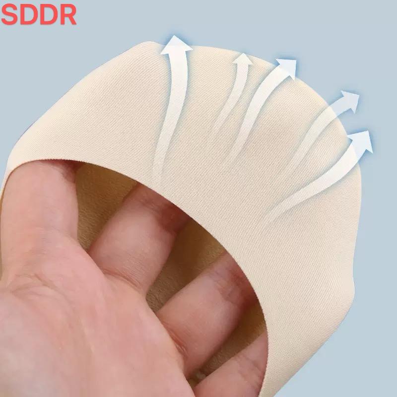 Women's SDDR Essential Sponge Pad Invisible Basic Black No Show Socks - Anti-Slip, Breathable, Ergonomically Designed, Comfortable - Everyday, Daily Wear, Gym Use - Spring/Summer/Autumn - Gray-1 Pair, Sports Shoe Accessory