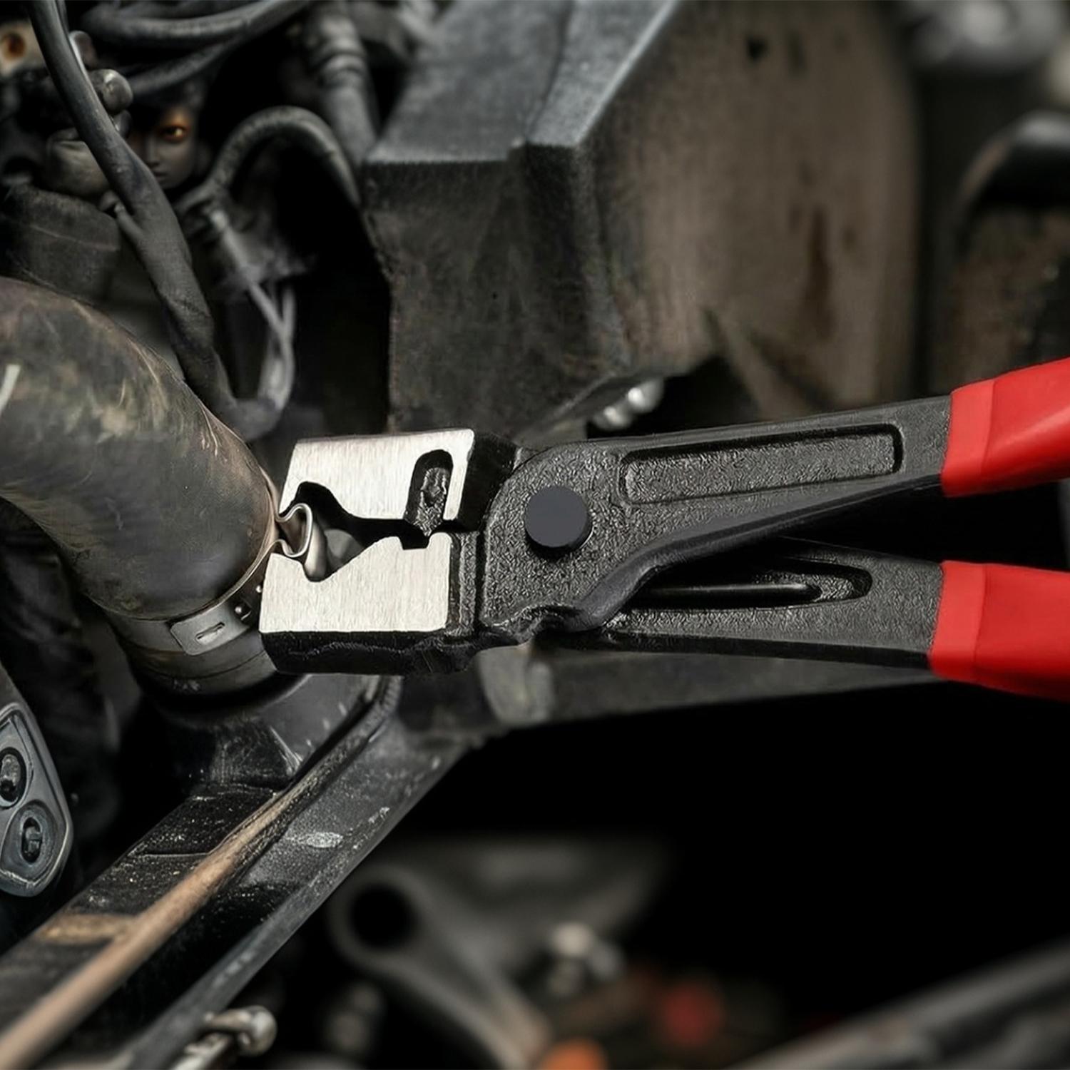 Automotive Car Pliers All-in-1 Auto Repair Tools for Removing Hose Clamps, Trim Clips, Electrical Connectors & Wire Terminals –Carbon Steel Durable Tools