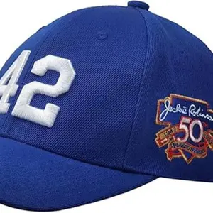 Jackie Robinson 50th Anniversary #42 Blue Baseball Cap - A Piece of Baseball History for Fans & Collectors - Shop Now