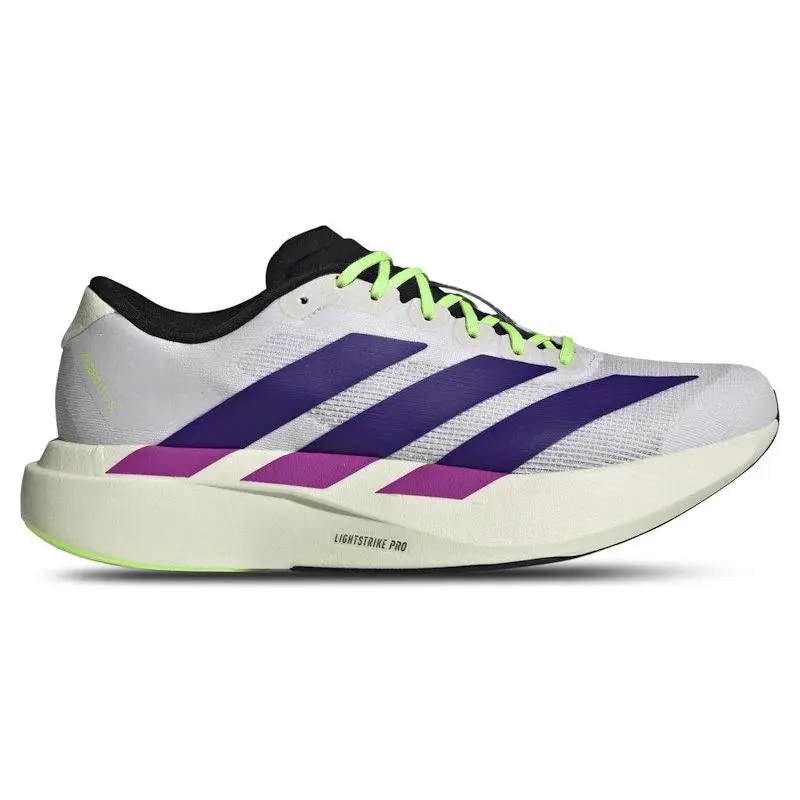 adidas Adizero Evo SL White Purple Lime Burst (men) by StockX